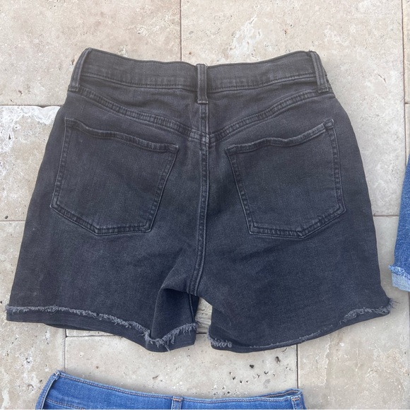 Set of 4 Old Navy Black and Blue Denim Girls Short Size 16 Stretch Summer - Picture 6 of 14